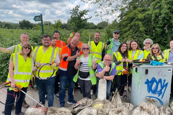 Special litter pick for Council Chairman to mark end of civic year
